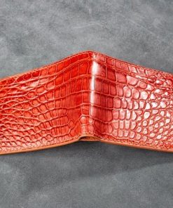 Ví da cá sấu khâu tay Handmade